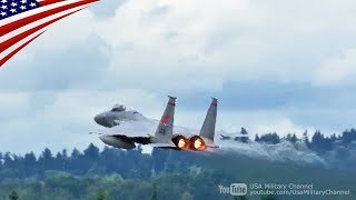 F15 Full Afterburner Takeoff amp Unrestricted Climb [upl. by Lipman]