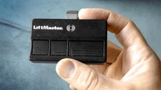 How to program a Garage Door Remote amp change battery LiftMaster Chamberlain [upl. by Siramaj850]