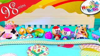 Ten In The Bed Song  Ten In The Bed PLUS Nursery Rhymes amp kids Songs  By HuggyBoBo [upl. by Ahsinaj]