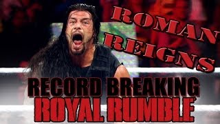 A look at Roman Reigns record setting Royal Rumble performance [upl. by Monroy218]