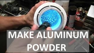 MAKING ALUMINUM POWDER  SUPER REACTIVE  ELEMENTALMAKER [upl. by Ayikin]