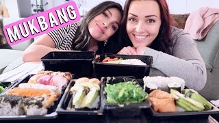 Sushi Mukbang ❤ met Anna Nooshin  Beautygloss [upl. by Zertnom54]