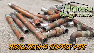 How to Desolder and Clean Copper Pipe and Fittings [upl. by Yllet357]