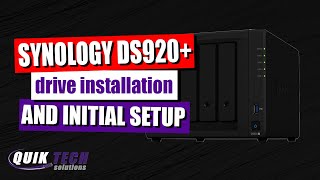 Synology DS920 Initial Setup [upl. by Dennis]