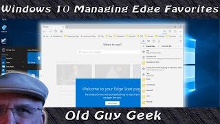 Microsoft Edge Managing Favorites [upl. by Eliathan]