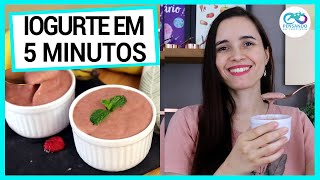 IOGURTE VEGANO INSTANTÂNEO PRONTO EM 5 MINUTOS ULTRA CREMOSO AZEDINHO E SEM AÇÚCAR [upl. by Gayn]