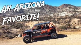 Four Peaks Arizona UTV trail riding trail riding and Trail Info  Honda Talon Can Am X3 Max SXS [upl. by Nilrah]