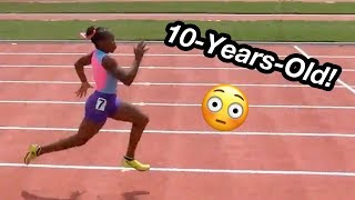 10YearOld Breaks 100m Record [upl. by Johnathan435]