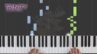 Passepied in C major  TRINITY Piano Grade 1 20212023  Synthesia Piano tutorial [upl. by Ecilahs]