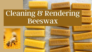 HOW TO CLEAN amp RENDER BEESWAX [upl. by Lunt]