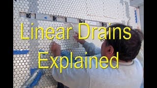 🤔 Linear drains for tile showers explained👍 [upl. by Cinomod]