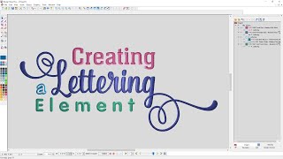 Creating a Lettering Element [upl. by Odnalor658]