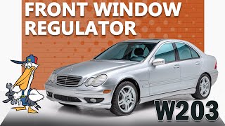 MercedesBenz W203 CClass Front Window Regulator Replacement [upl. by Rayna]