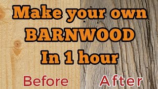 How to make your own barnwood [upl. by Nairad]