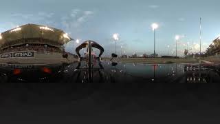 Hulkenberg Barrel Rolls Out of the Race 360 Video  2018 Abu Dhabi Grand Prix [upl. by Ezar]