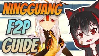 Ningguang F2P Guide amp Build  Genshin Impact [upl. by Prebo67]