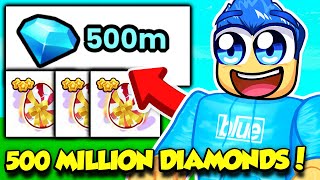 I GOT 500 MILLION DIAMONDS IN PET SIMULATOR 99 [upl. by Euqnomod90]