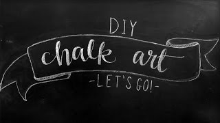 Chalkboard Art Lettering Tutorial  DIY Chalkboard Design Tips [upl. by Coleen]