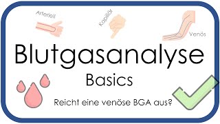 Blutgasanalyse BGA Basics  Überblick arteriell venös kapillär  Teil 1 [upl. by Leahcimnhoj]