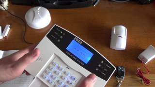 GSM Burglar Alarm Unboxing and Basic Setup [upl. by Arlyn]