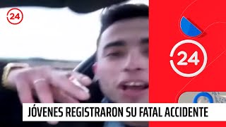 Jóvenes registraron por Instagram momentos previos a su fatal accidente  24 Horas TVN Chile [upl. by Haropizt]