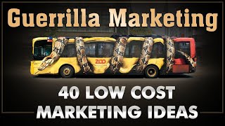 Guerilla Marketing  Ambush Marketing  40 Low Cost Ideas  Dr Vivek Bindra [upl. by Anawt588]