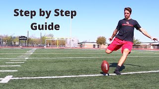 HOW TO KICKOFF A FOOTBALL  Step by step guide [upl. by Kramnhoj]