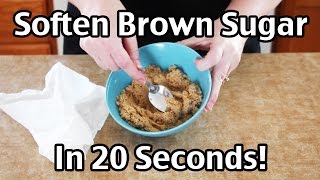 How To Soften Brown Sugar In 20 Seconds [upl. by Tshombe]