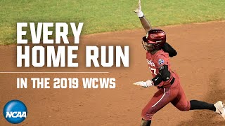 Every home run from the 2019 Womens College World Series [upl. by Tudela944]