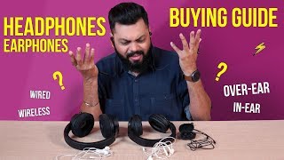 Earphones  Headphones Buying Guide 2019 ⚡ ⚡ ⚡ Find the Perfect One For You [upl. by Franzen]