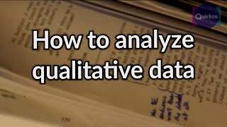 How to Analyze Qualitative Data [upl. by Rockel]