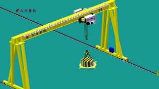 European type gantry crane from Dafang [upl. by Auqinal]