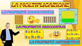 LE PROPRIETÀ DELLA MOLTIPLICAZIONE [upl. by Haneeja]