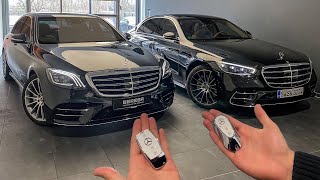 OLD VS NEW SCLASS W222 amp W223 SClass Interior Exterior Drive Comparison [upl. by Stelu]