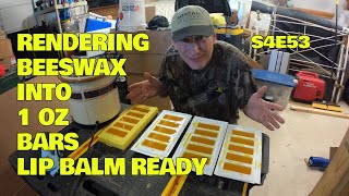 Processing Beeswax S1E53 beeswax beekeeping [upl. by Yrrej]