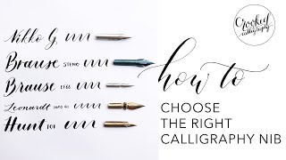 Choosing the Right Calligraphy Nibs  CROOKED CALLIGRAPHY [upl. by Faxan]