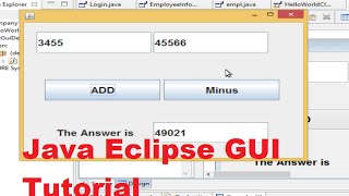 how to use eclipse for java programming [upl. by Eadrahc]