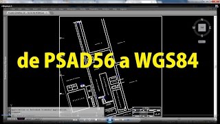 de PSAD56 a WGS84 planos en AutoCad [upl. by Chon]