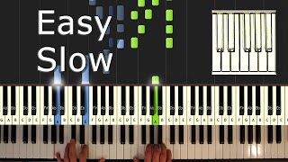 Debussy  Clair de Lune  Piano Tutorial Easy SLOW  How To Play Synthesia [upl. by Reichert]