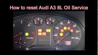 How to reset Audi A3 8L Tdi oil service light [upl. by Lenroc]