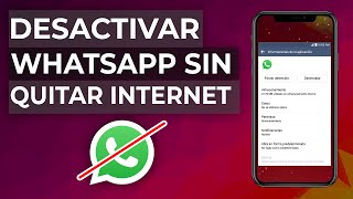 Cómo Desactivar WhatsApp sin Desconectar Internet en tu Móvil [upl. by Sigismund869]