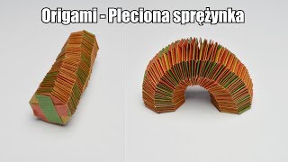 Origami  Pleciona sprężynka [upl. by Luann]