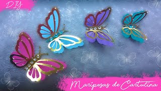 DIY Mariposas de cartulina Kath Reyes [upl. by Nyltyak881]