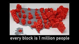 US Population Visualized Year by Year [upl. by Narhem]