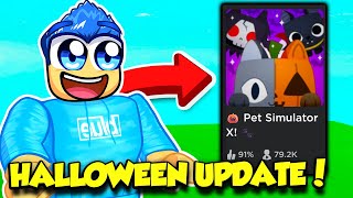 The PET SIMULATOR X HALLOWEEN UPDATE IS HERE [upl. by Halvaard252]