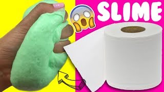 PROBANDO SLIME 💦 CON PAPEL DE BAÑO SIN PEGAMENTO [upl. by Dnaltiak]