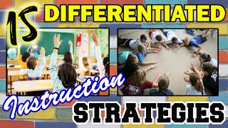 15 DIFFERENTIATED INSTRUCTION STRATEGIES [upl. by Olenolin]