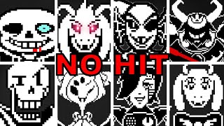 ❚Undertale❙All Bosses ❰No Hit❱❚ [upl. by Eednahs]