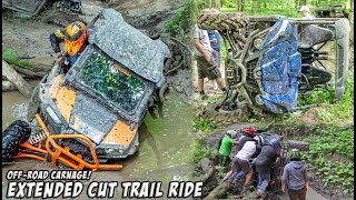 Extreme OffRoading Adventure Feature Length Trail Ride  SXSUTVATVMOTO TeamAJP Trail Vlog 013 [upl. by Ynaffets]