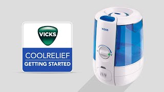 Vicks CoolRelief Filter Free Humidifier  VapoSteam VUL600  Getting Started [upl. by Tomkin]